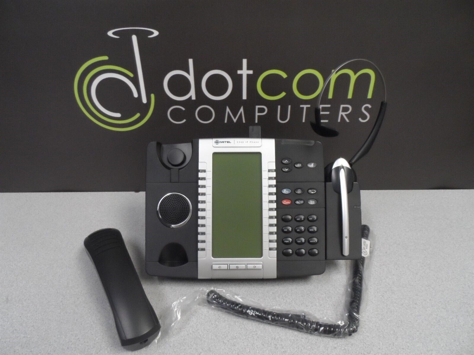 Mitel 5340 IP5340 VoIP Phone 50005071 with Cordless Headset 50005521 50005712