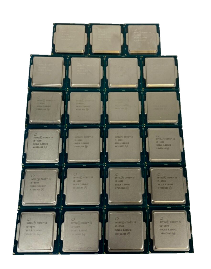 Lot of (23) Intel Core i5-6500 SR2L6 3.2GHz 6MB Cache 4 Core CPU Processors