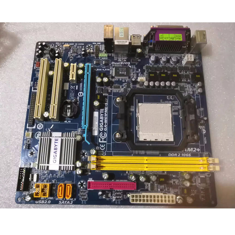 For Gigabyte GA-M61PME-S2P AMD Socket AM2+ GeForce Motherboard & AMD Athlon II