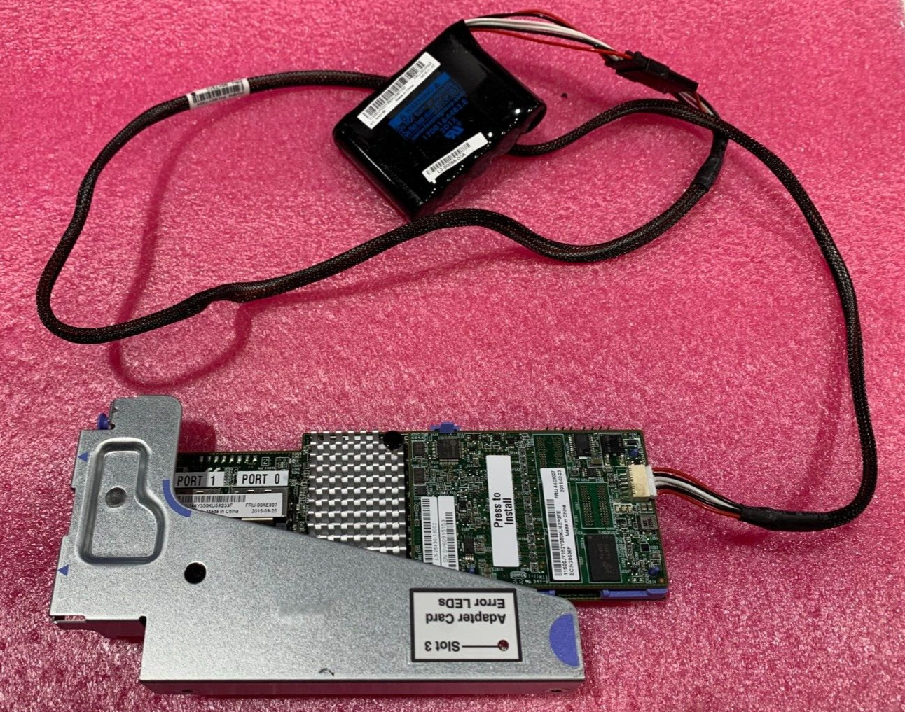 IBM L3-25422-53A Raid Controller Flash Cache Card W/ Case/Cable/Battery