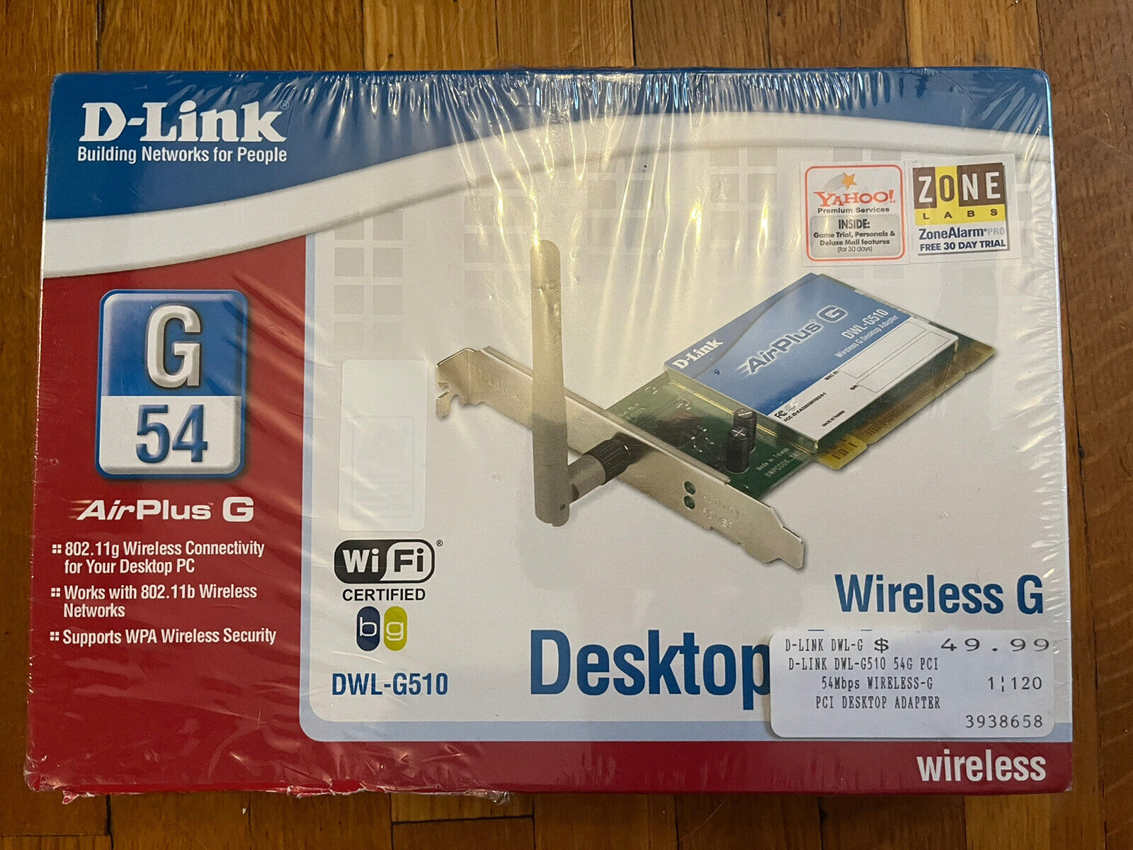 D-Link DWL-G510 AirPlus G Wireless G Desktop Adapter