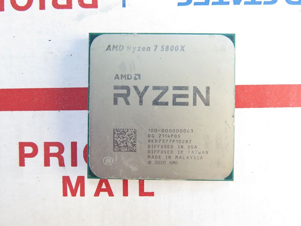 AMD Ryzen 7 5800X 4.70GHz 8 Core 16 Thread AM4 Gaming CPU