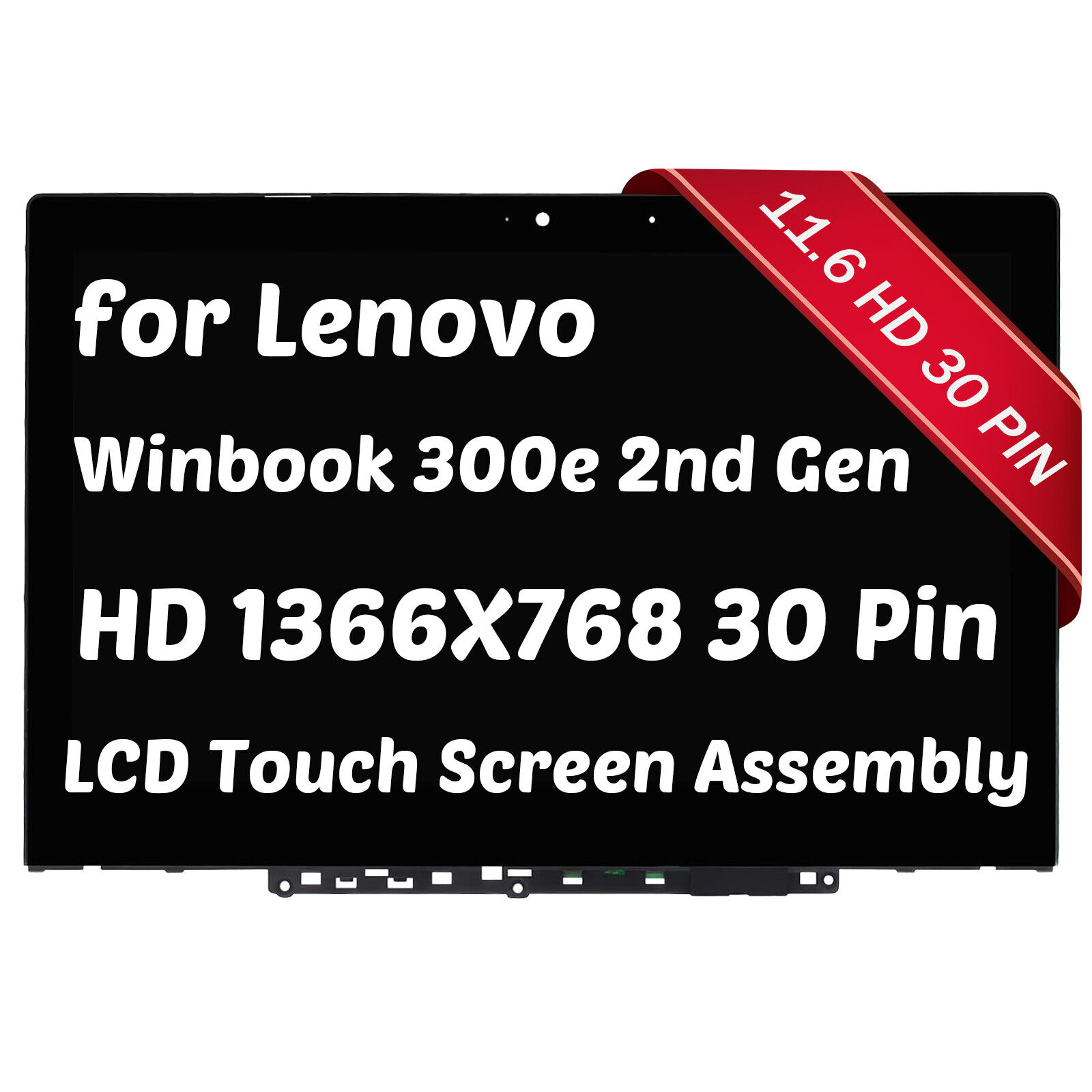 for Lenovo 300e WinBook 2nd Gen LCD Touch Screen with Seat 11.6\