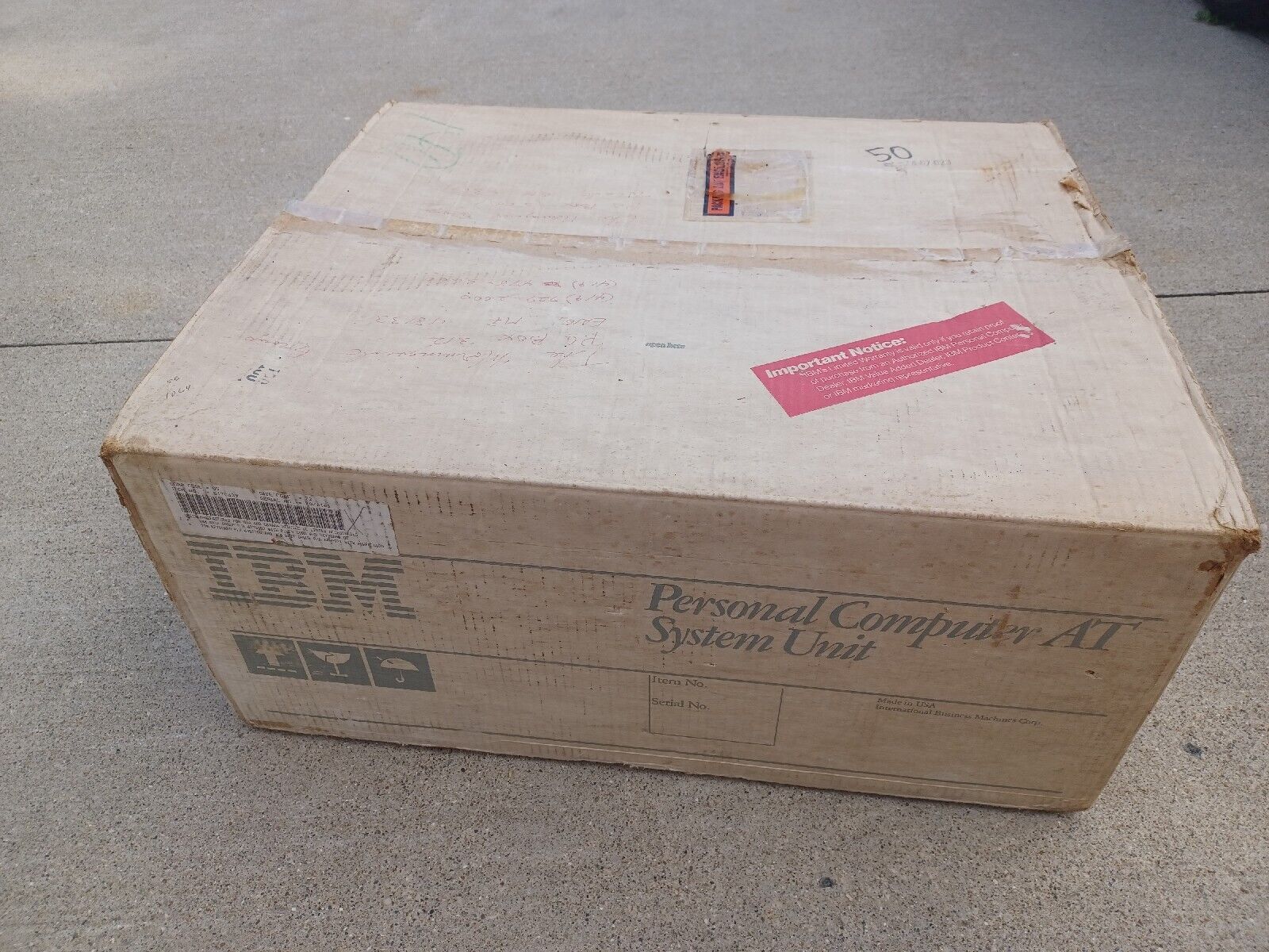 IBM 5170 Personal Computer AT In Original Box Matching Numbers ESTATE SALE FIND