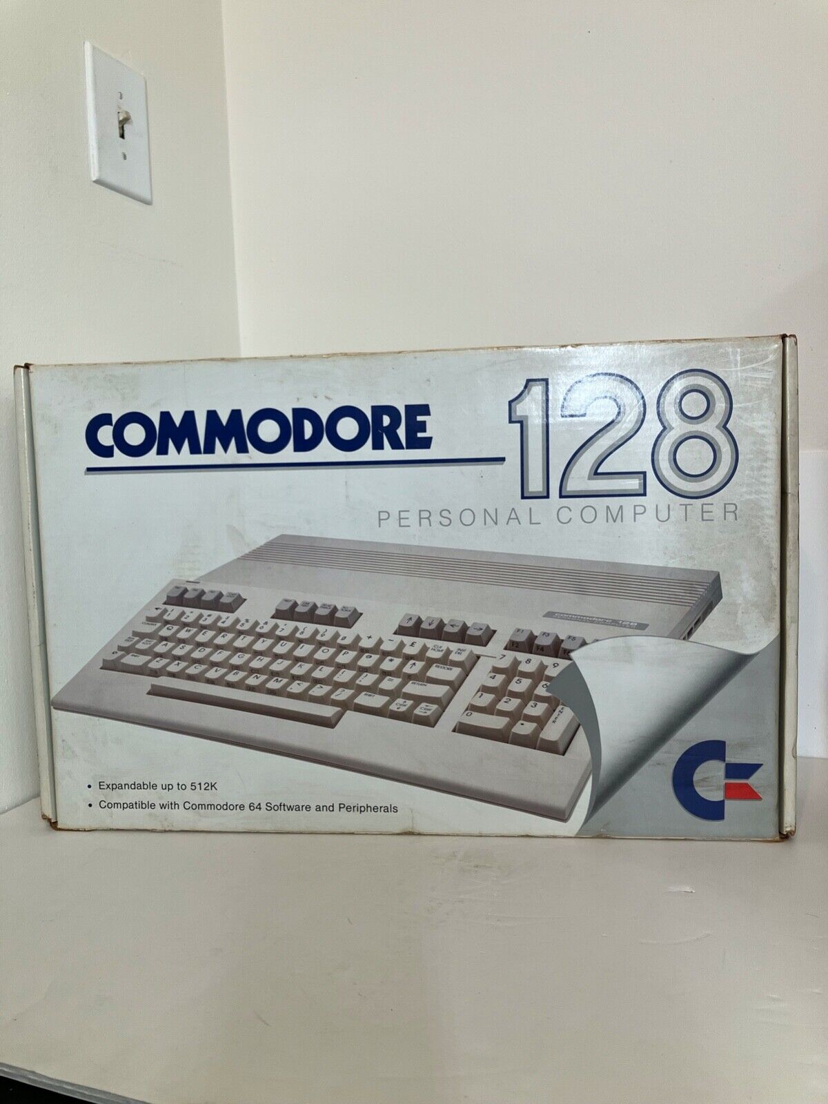 Vintage Commodore 128 Personal Computer w/Box 1987 Untested As Is Rare