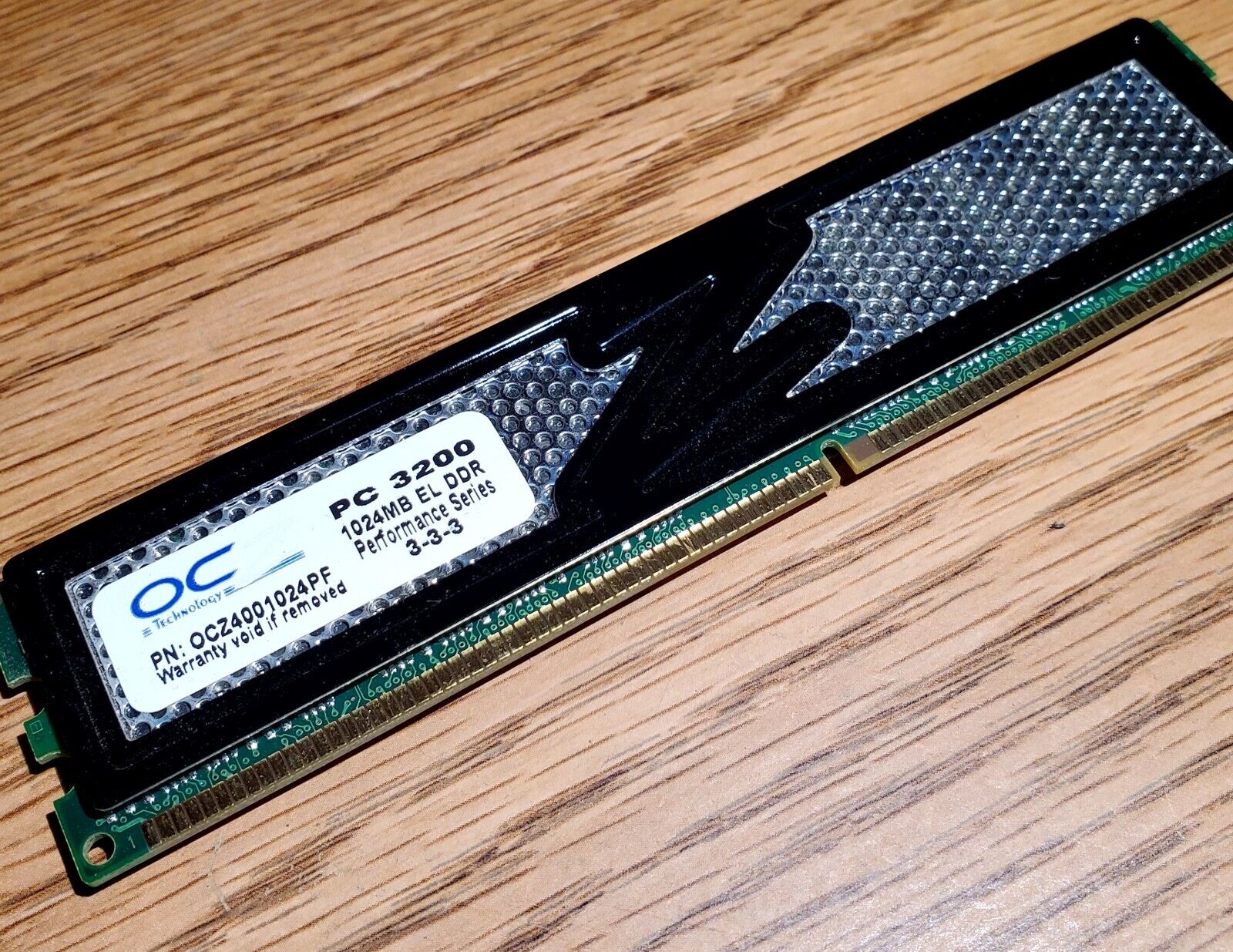OCZ4001024PF Ram from OCZ Tech 1024MB 1GB DDR1 PC3200 Memory - Used