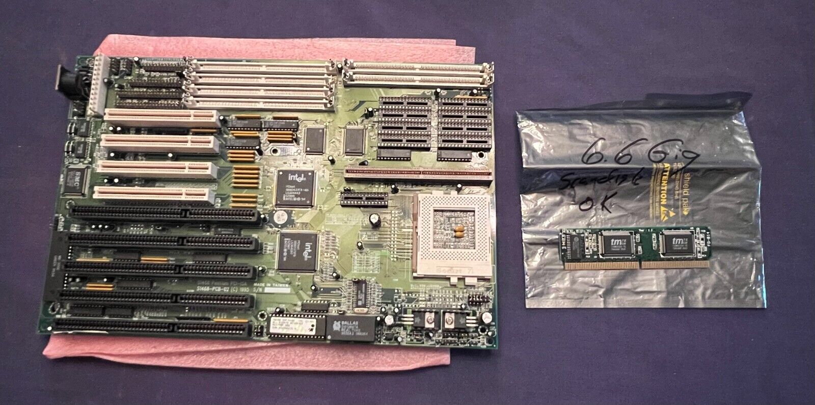 S1468-PCB-02 Pentium PCI/ISA Socket 7 Mobo PC Main Board + more