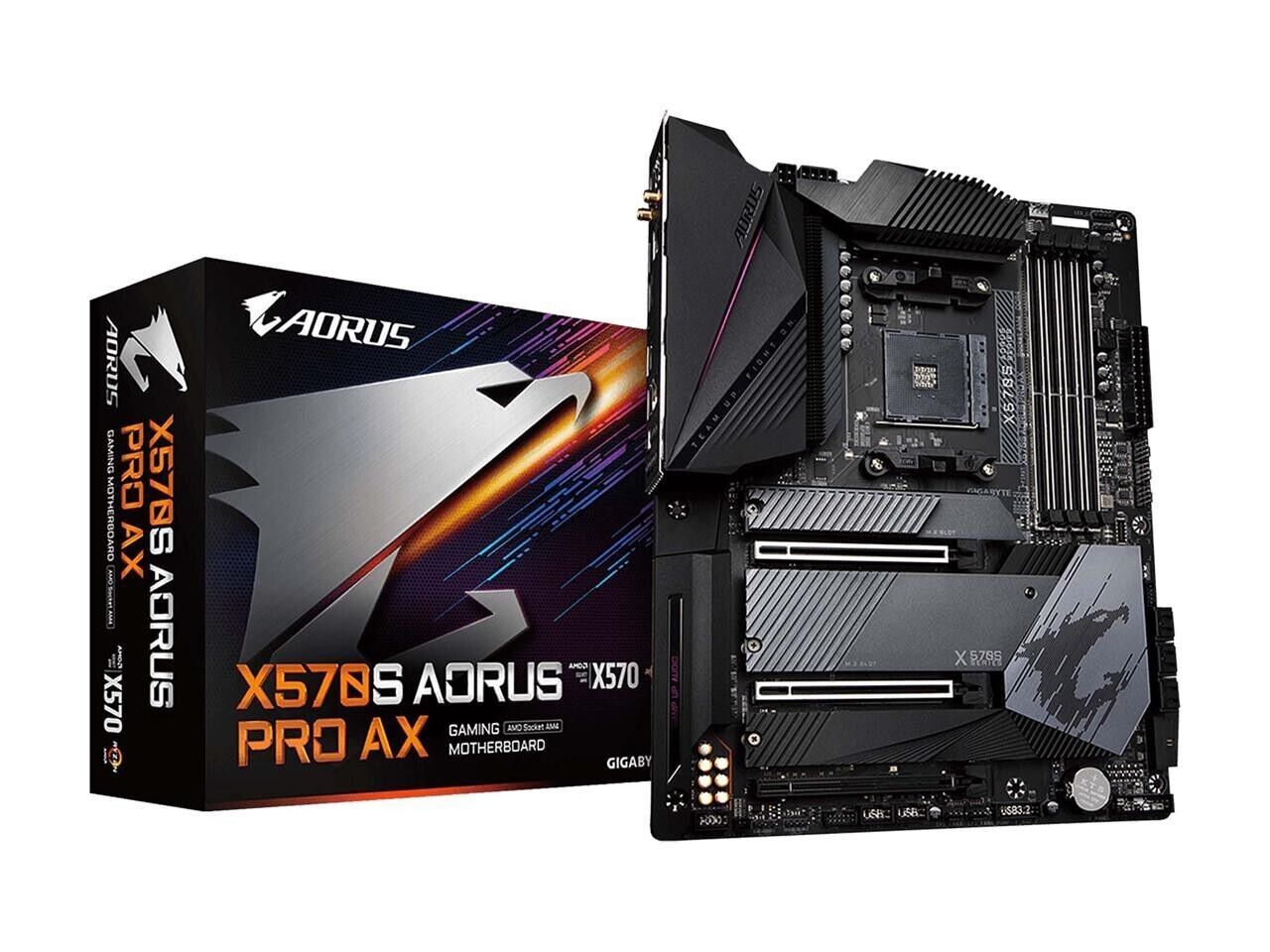 (Factory Refurbished) GIGABYTE X570S AORUS PRO AX USB 3.2 AMD ATX Motherboard