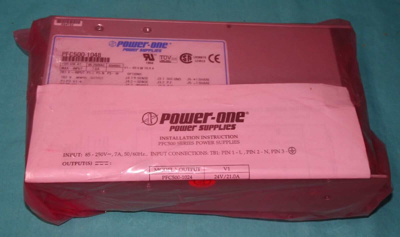 NEW / WITHOUT BOX UNUSED = Power One PFC500-1048 = Power supply