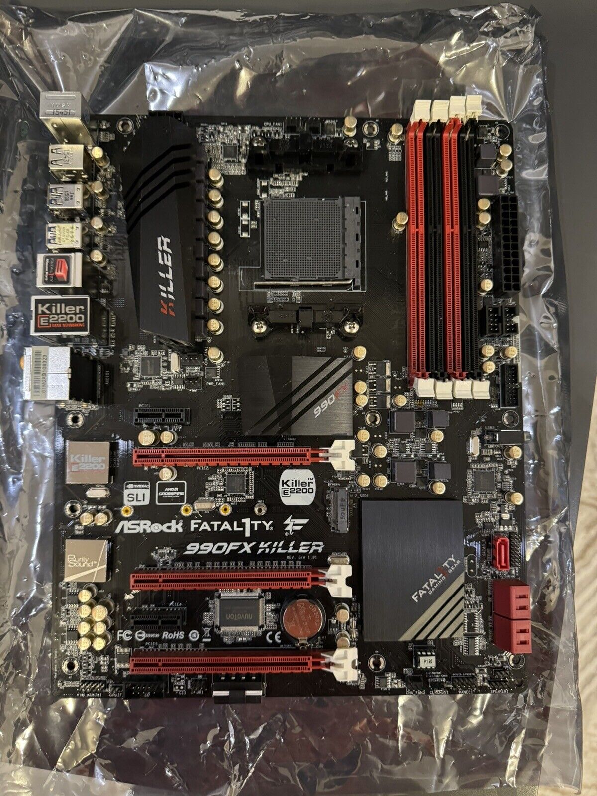 ASRock Fatal1ty 990FX Killer Socket AM3+ AMD 990FX Desktop Motherboard DDR3