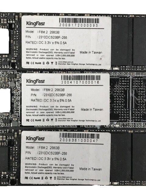 Lot of 3 | KingFast 256GB SSD