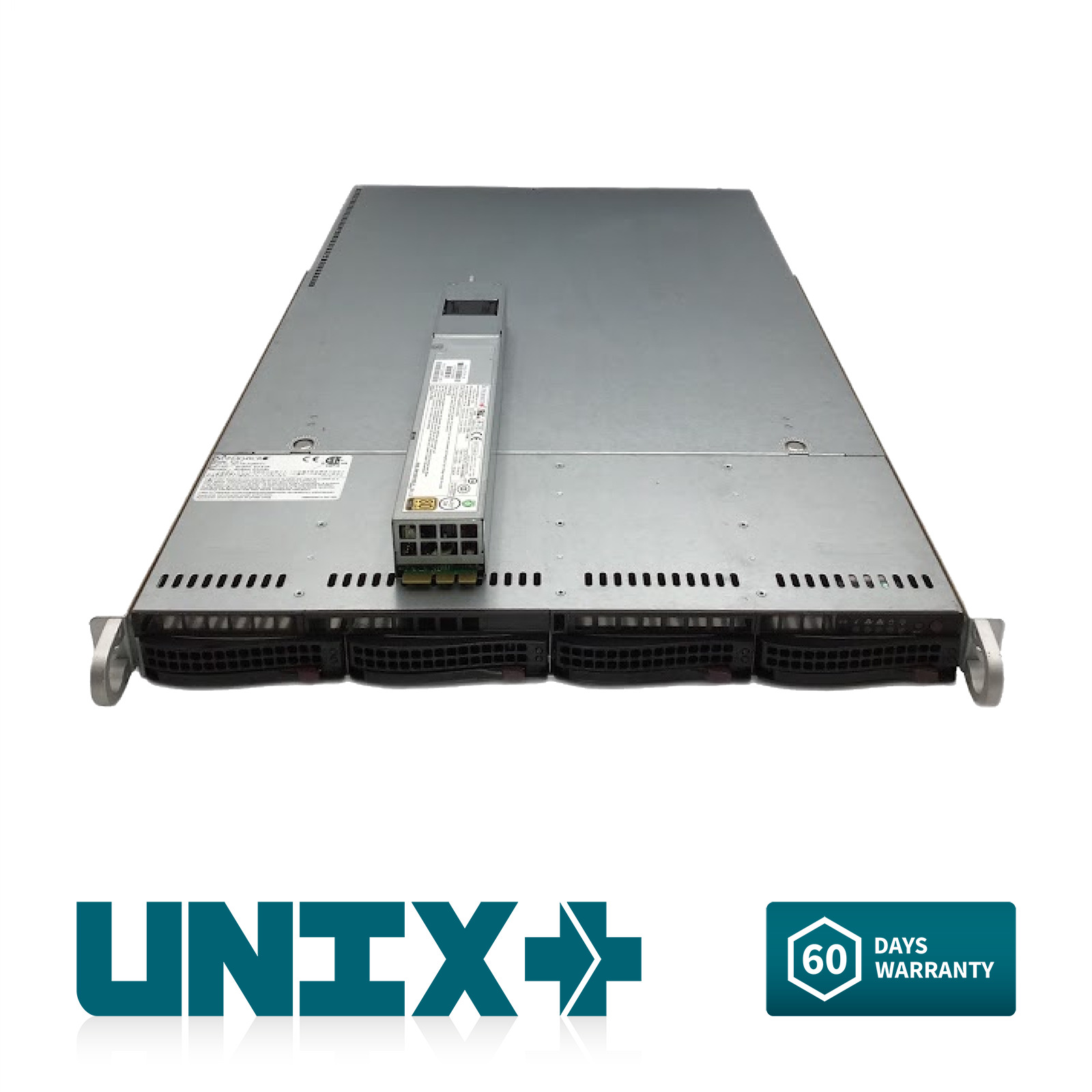 CEOhack 1U X9DRW-3TF+ 4 Bay Server 64GB DDR3 1x E5-2667 V2 3.30GHz 8C 1x 1TB HDD