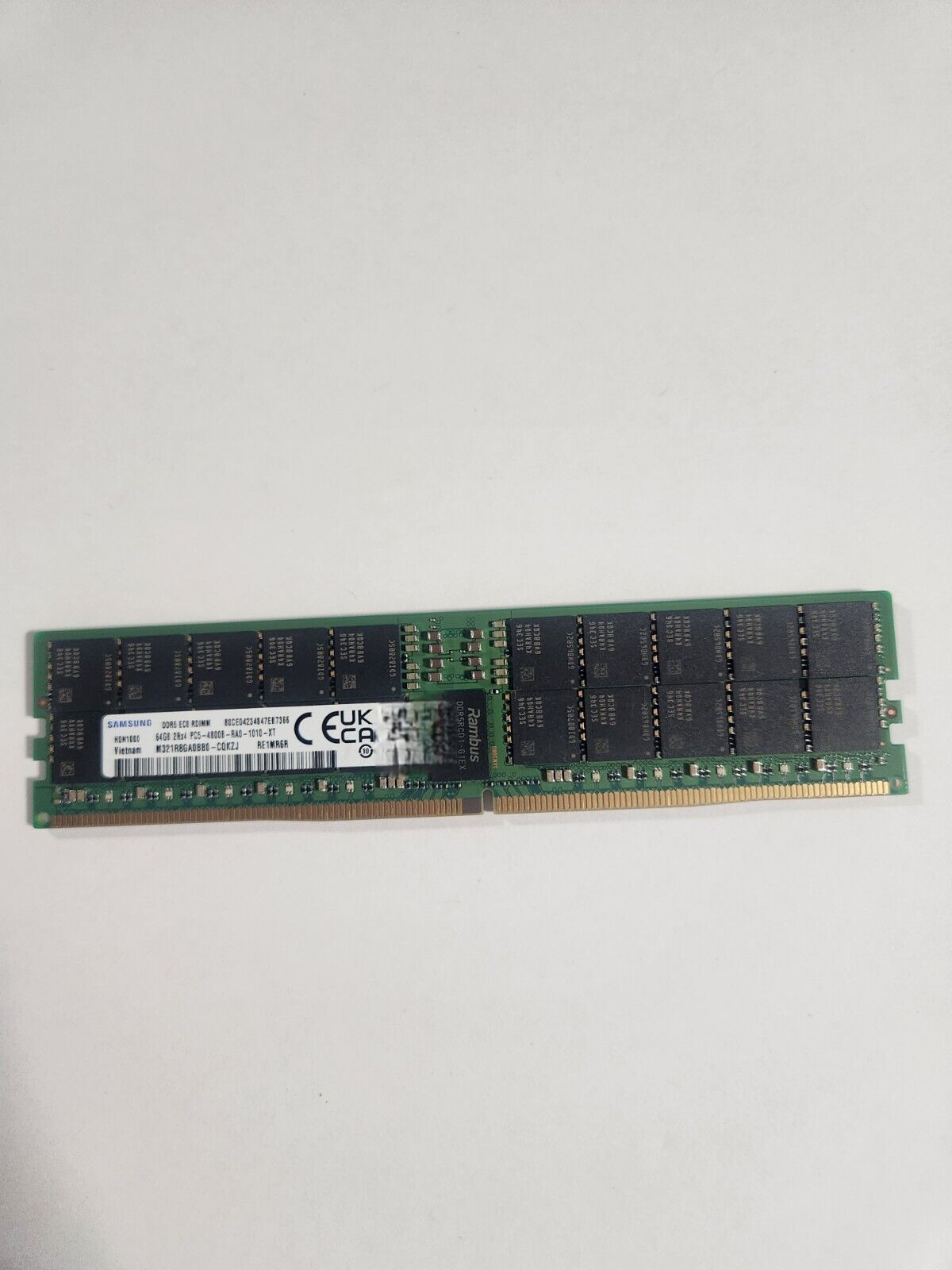 Samsung 64GB (1x64GB) DDR5 4800Mhz PC5-38400 RDIMM Memory M321R8GA0BB0-CQK