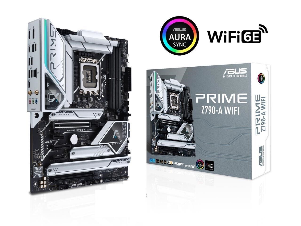 (Factory Refurbished) ASUS Prime Z790-A WiFi 6E Intel LGA 1700 ATX motherboard