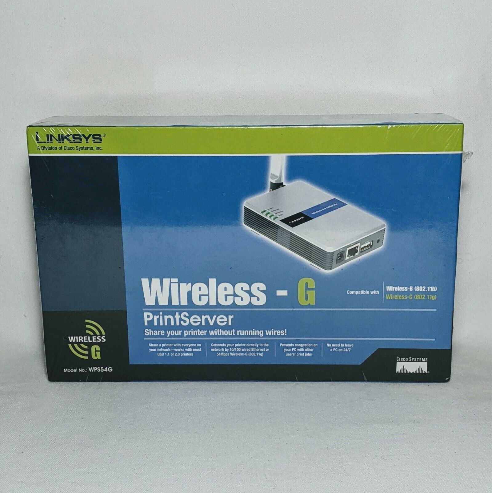 Linksys WPS54G Wireless-G Print Server