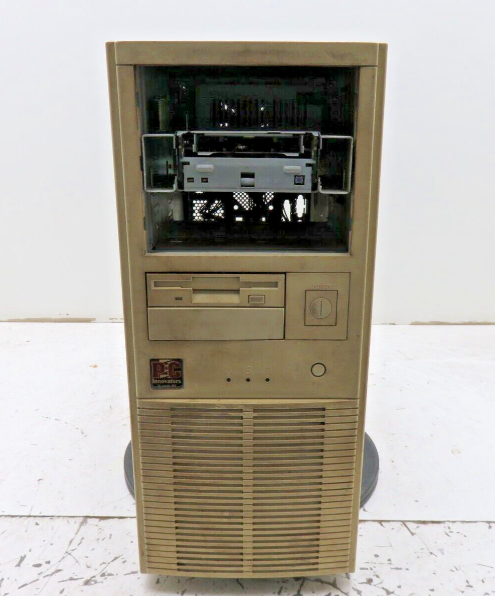 Vintage ATX Desktop PC Case Beige Sleeper Case w/ 400W PSU