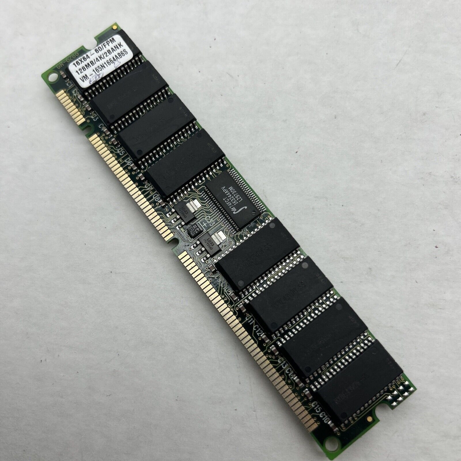 Vintage 128MB EDO 168PIN DIMM Memory Module 60NS 128 MB EDO 16mx64 Buffered