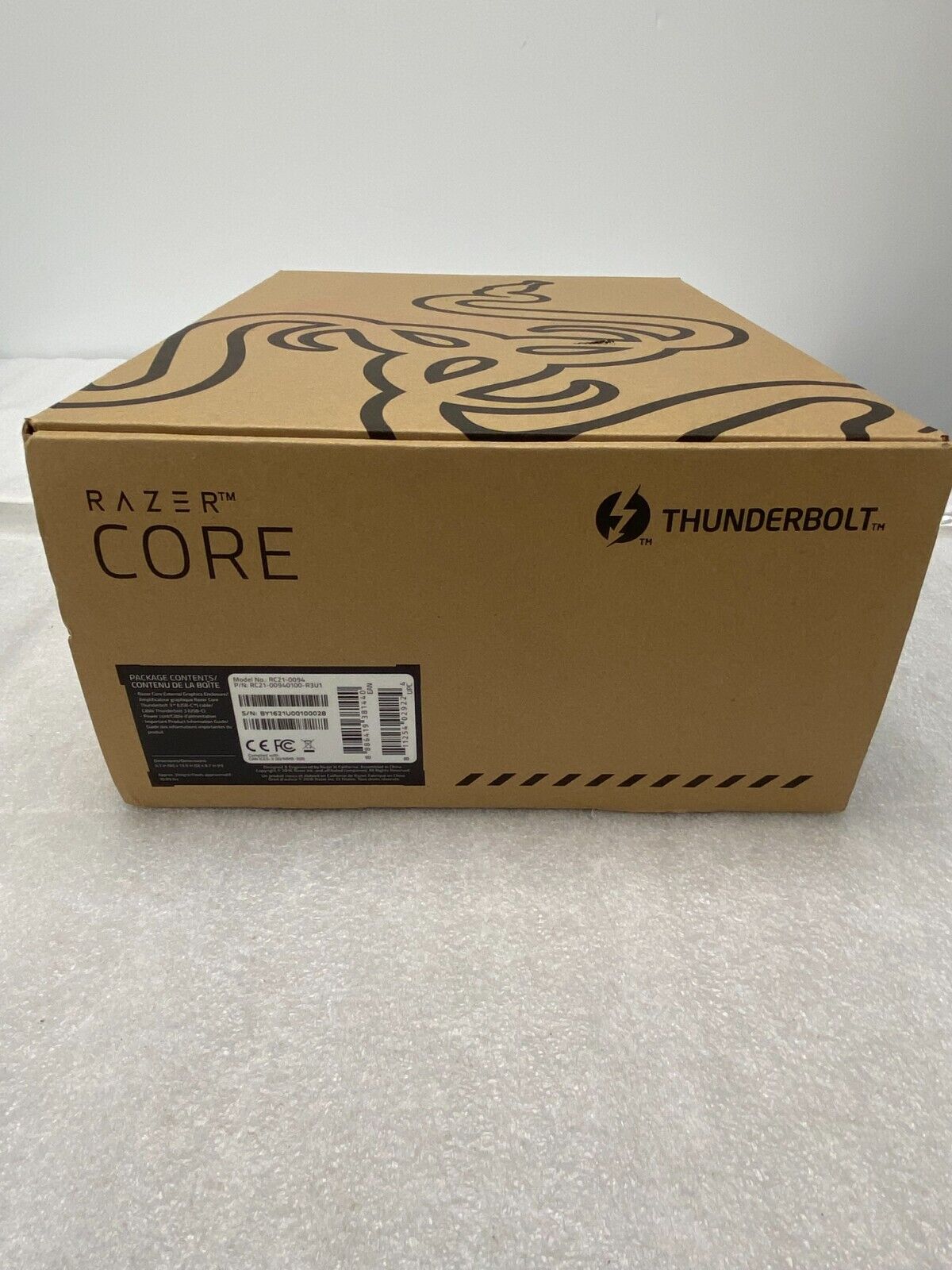 Razer Core RC21-0094 Thunderbolt3 Egpu External GPU Graphics Card Enclosure