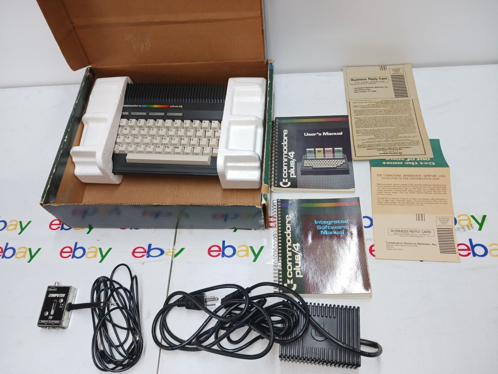 Commodore Plus 4 VINTAGE Computer Complete In Box collectors only