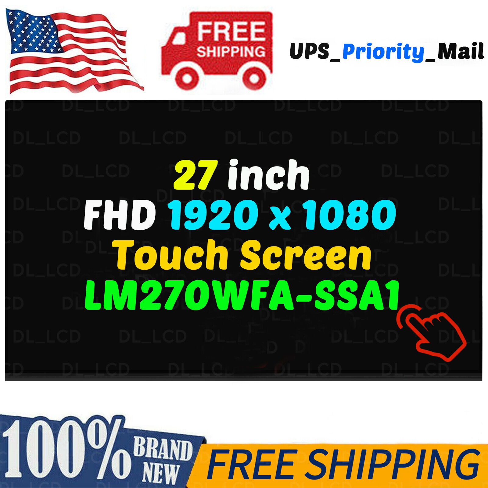 27 LM270WFA-SSA1 LM270WFA SS A1 LED LCD Touch Screen Display Panel FHD 1920×1080