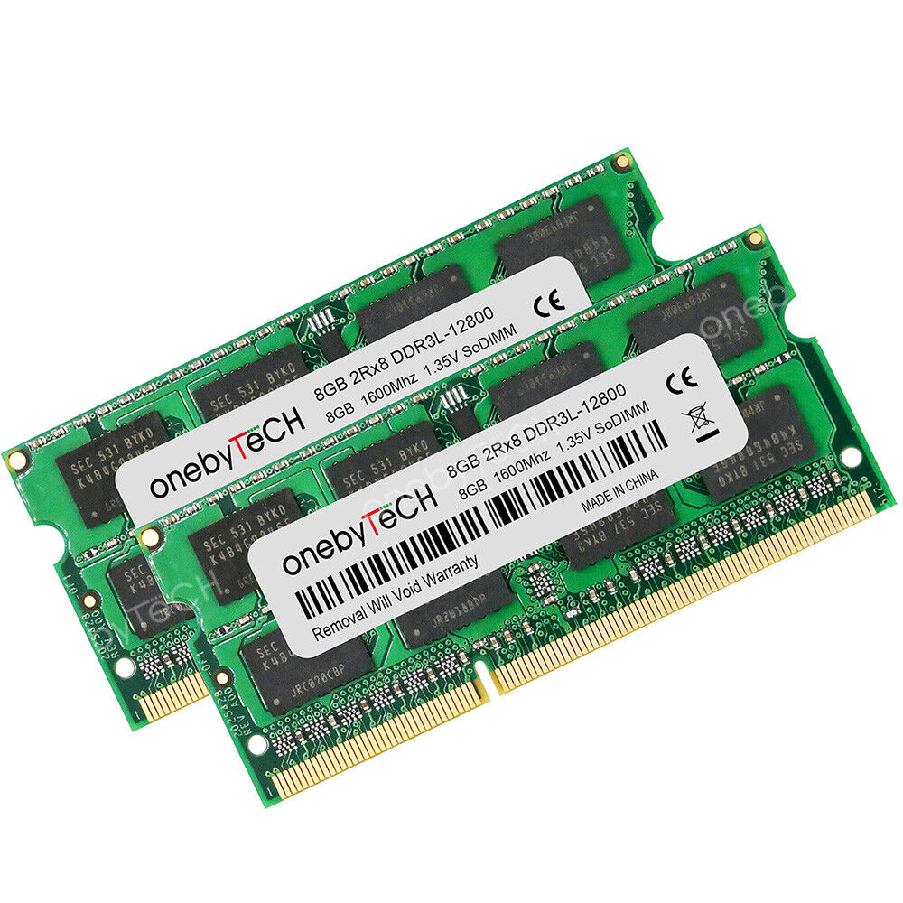 16GB 2x8GB PC3L-12800 DDR3 1600 1.35v 204pin SODIMM SDRAM For HP ZBook 15 Laptop