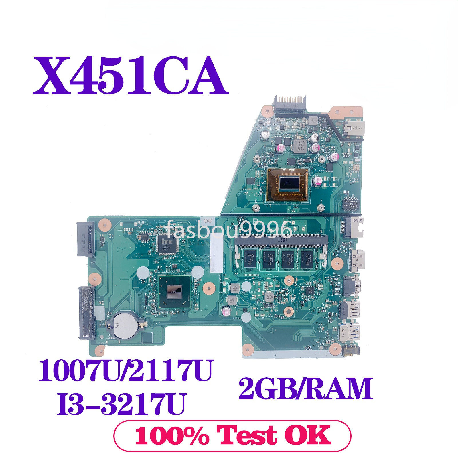 X451C For ASUS X451CA F451C Motherboard CPU 1007U/2117U/I3-3217U 0GB/2GB-RAM