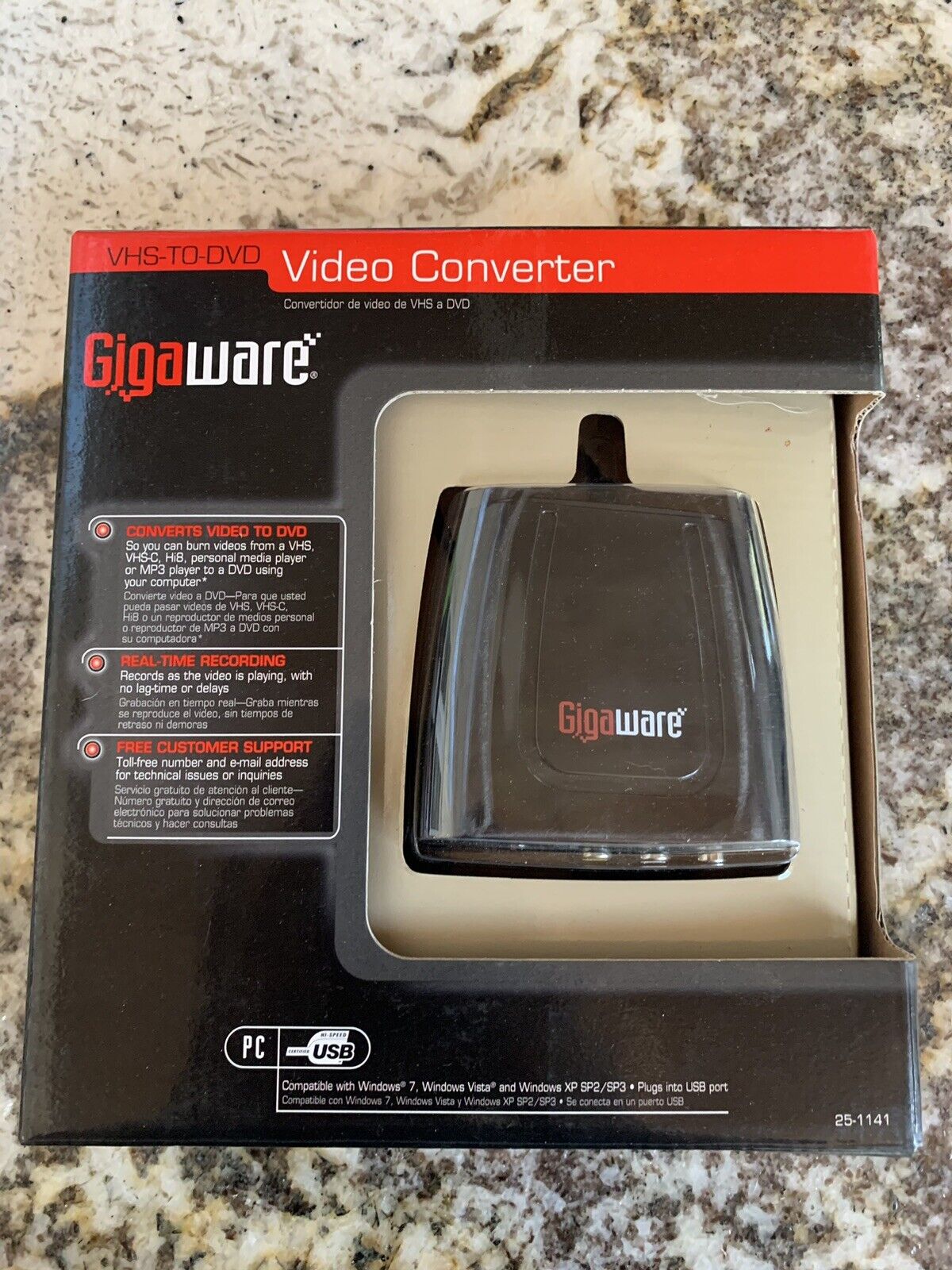 Gigaware VHS-to-DVD Converter 25-1141 - Open Box