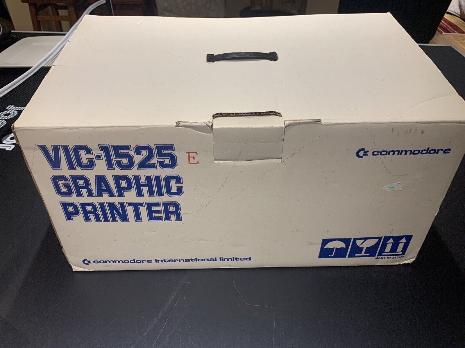 COMMODORE VIC 1525 GRAPHIC PRINTER (w Box), pre-owned, Super-G Cable And Manual