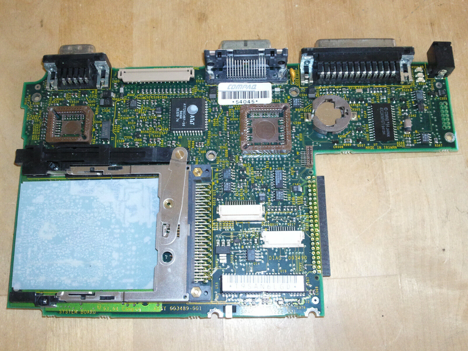 BAD AS-IS For PARTS MOTHERBOARD for Vintage COMPAQ CONTURA AERO 4/33C Laptop 