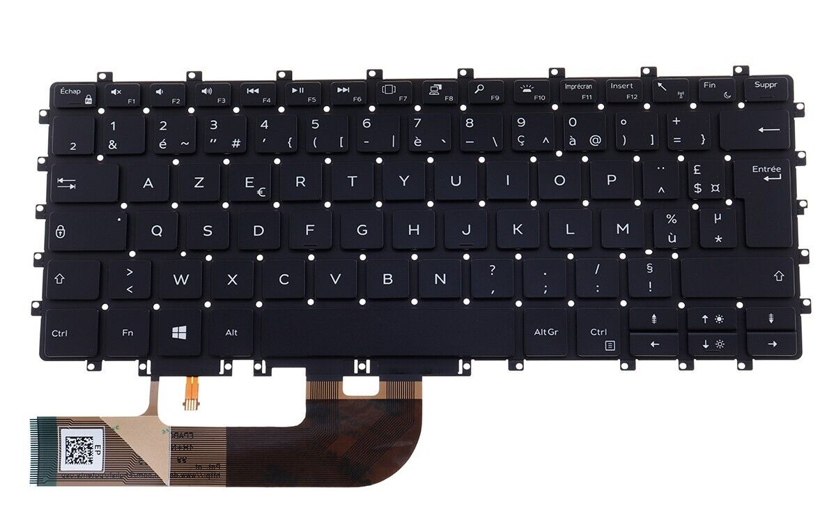 New French  Keyboard Backlit for Dell XPS 15 9575 2-in-1,Precision 5530 2-in-1