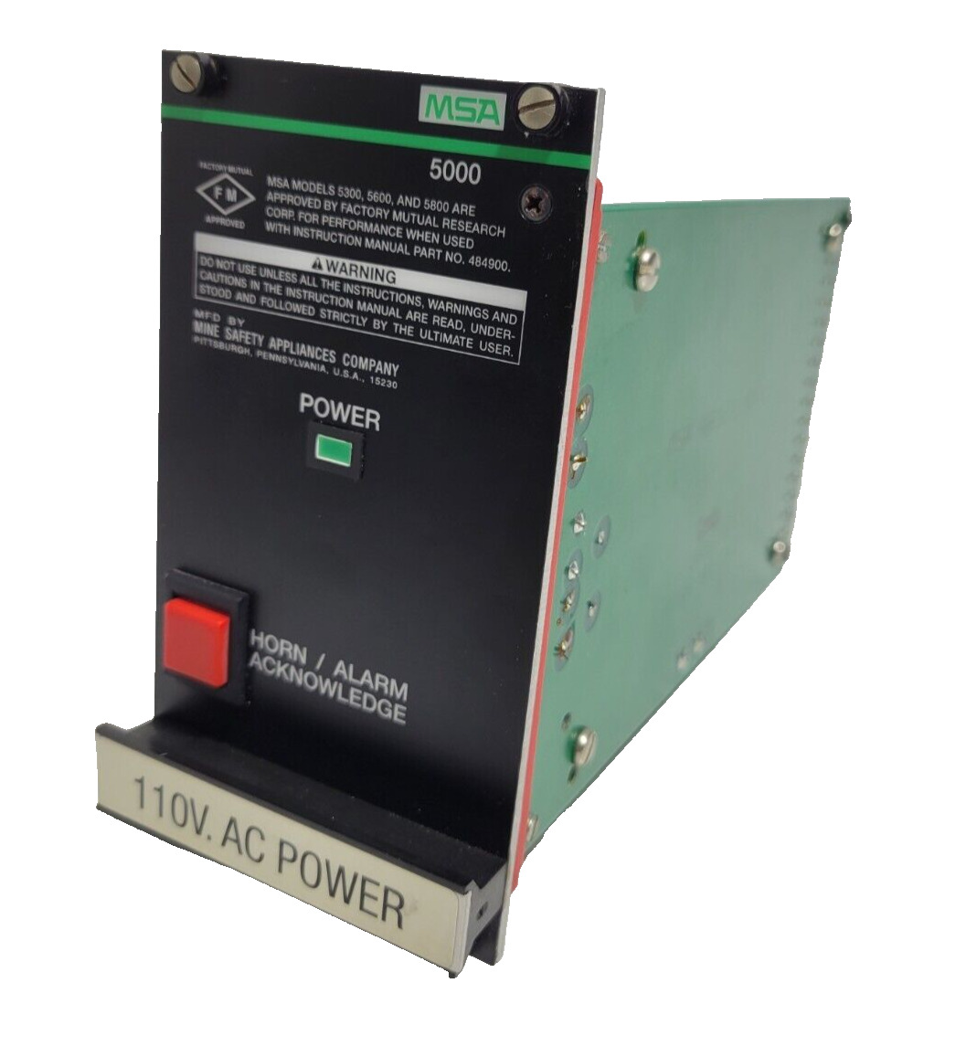 MSA 482459 Power Supply Ser 5000 110VAC UPS65-1XX1 - AS IS
