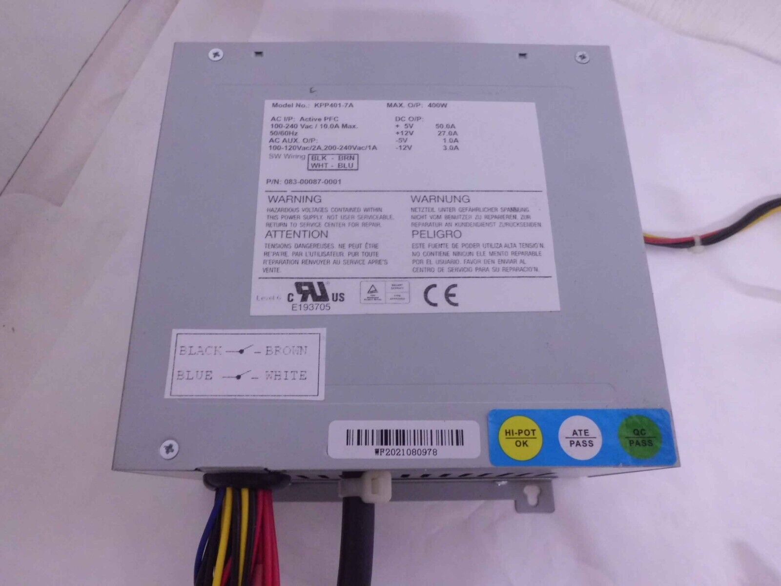 KPP401-7A  CLONE, NEWER AND BETTER THAN THE ORIGINAL, HARD TO FIND, POWER SUPPLY