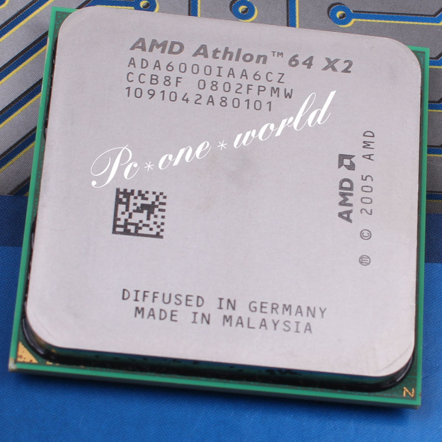 AMD Athlon 64 X2 6000+ ADX6000IAA6CZ 3 GHz AM2/AM2+ Dual-Core Processor CPU