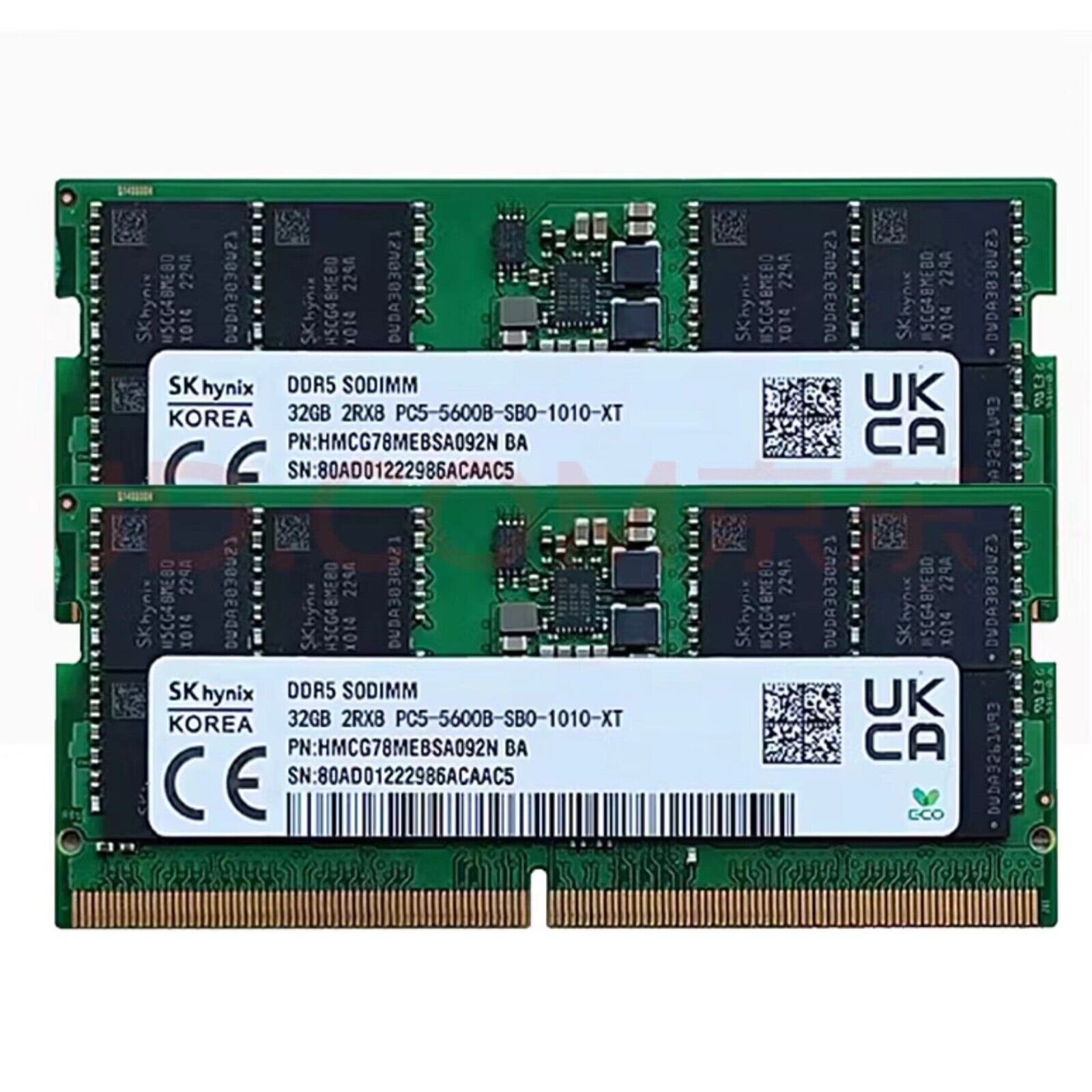 New Hynix 64GB 2X32GB DDR5 5600MHz PC5-44800 SODIMM Memory Ram HMCG88AGBSA092N