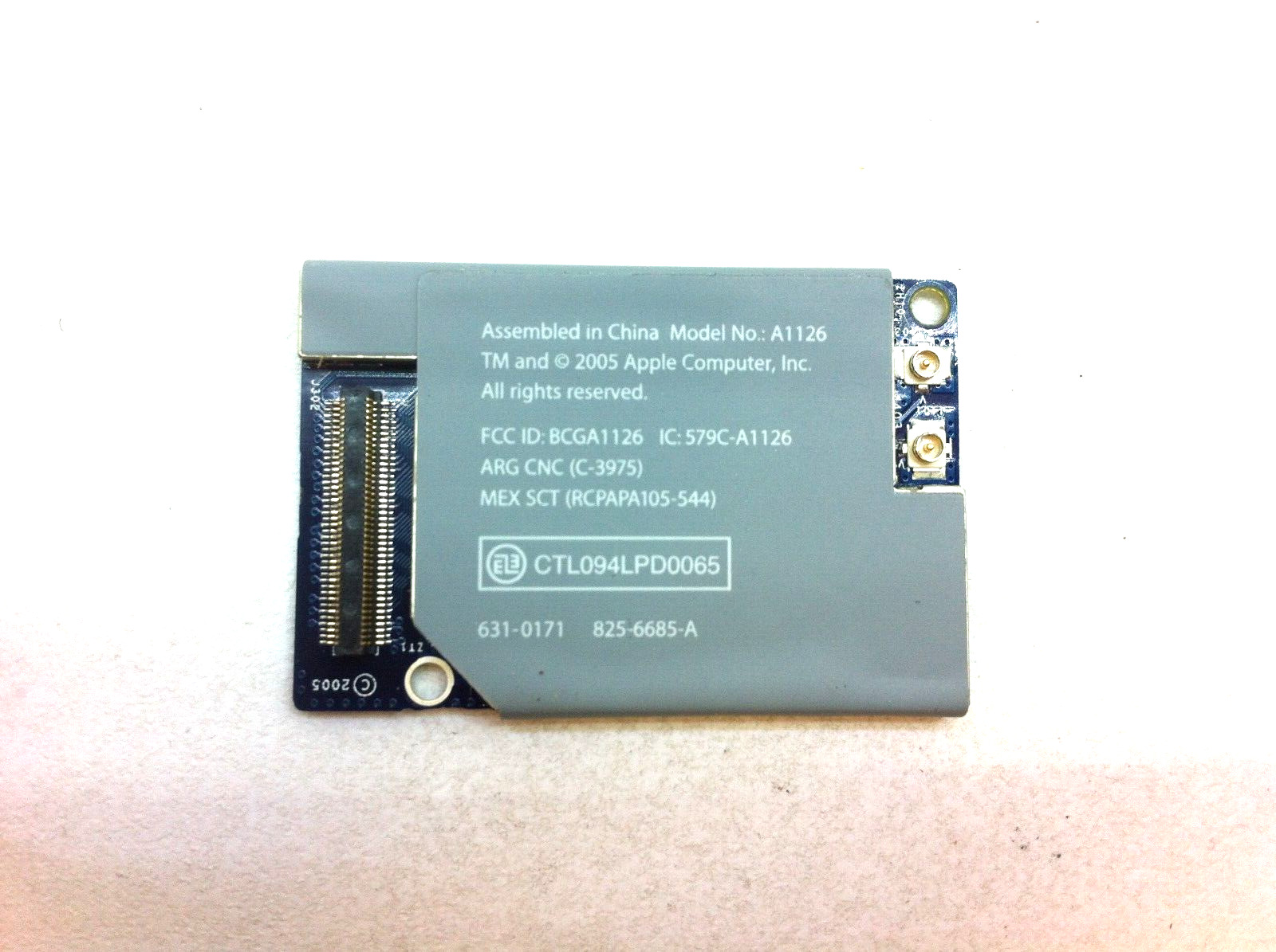 Apple G4 A1133 2005 M9846LL/A Airport Extreme Wifi Bluetooth Card 163