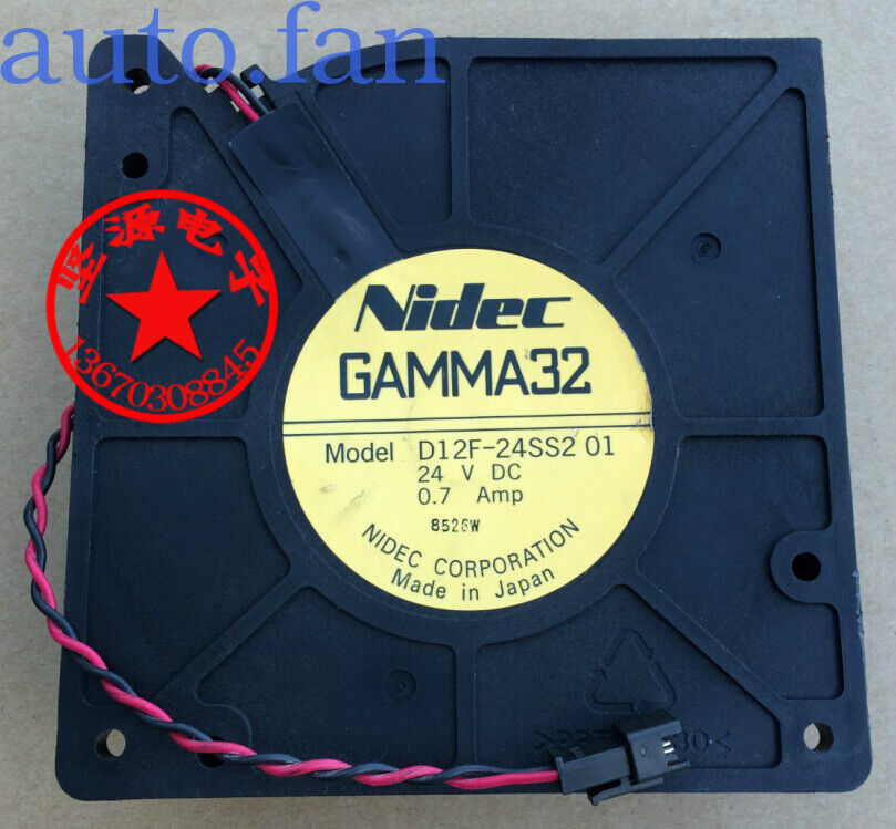 For NIDEC GAMMA32 D12F-24SS2 01 24V 0.7A elevator inverter fan 12032