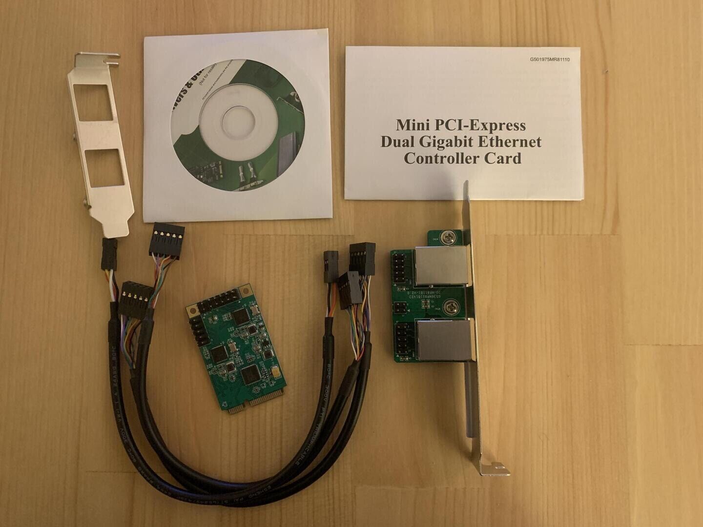 mini pci-express dual gigabit ethernet controller card
