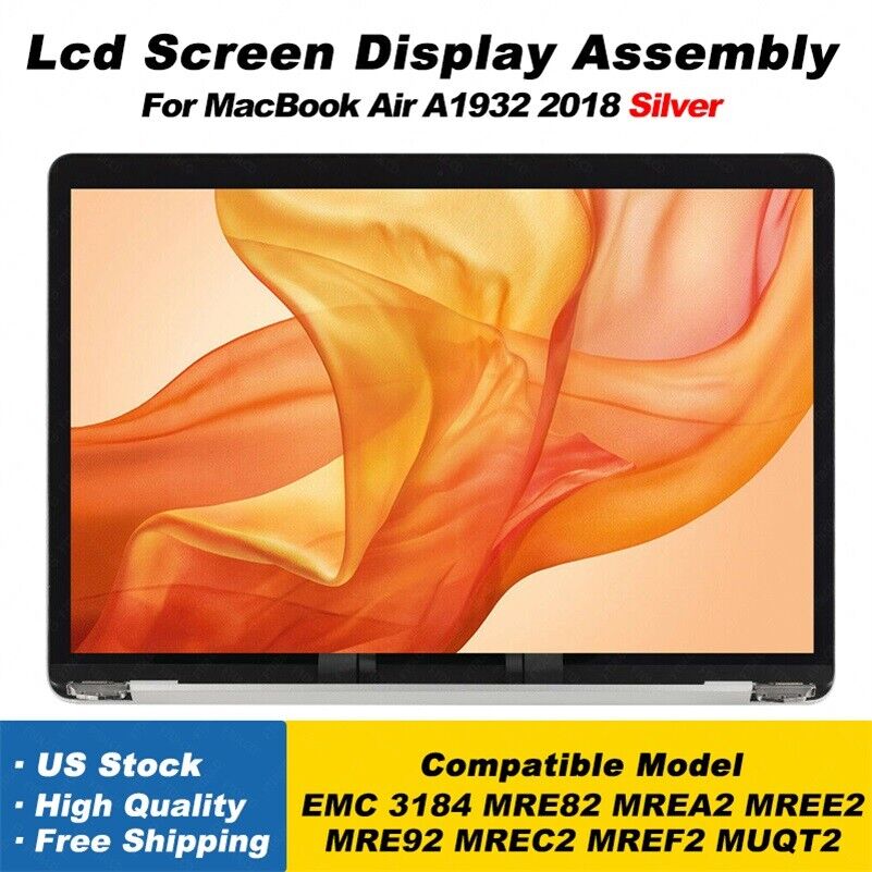 NEW For MacBook Air A1932 2018 LCD Screen Display Assembly Replacement EMC: 3184