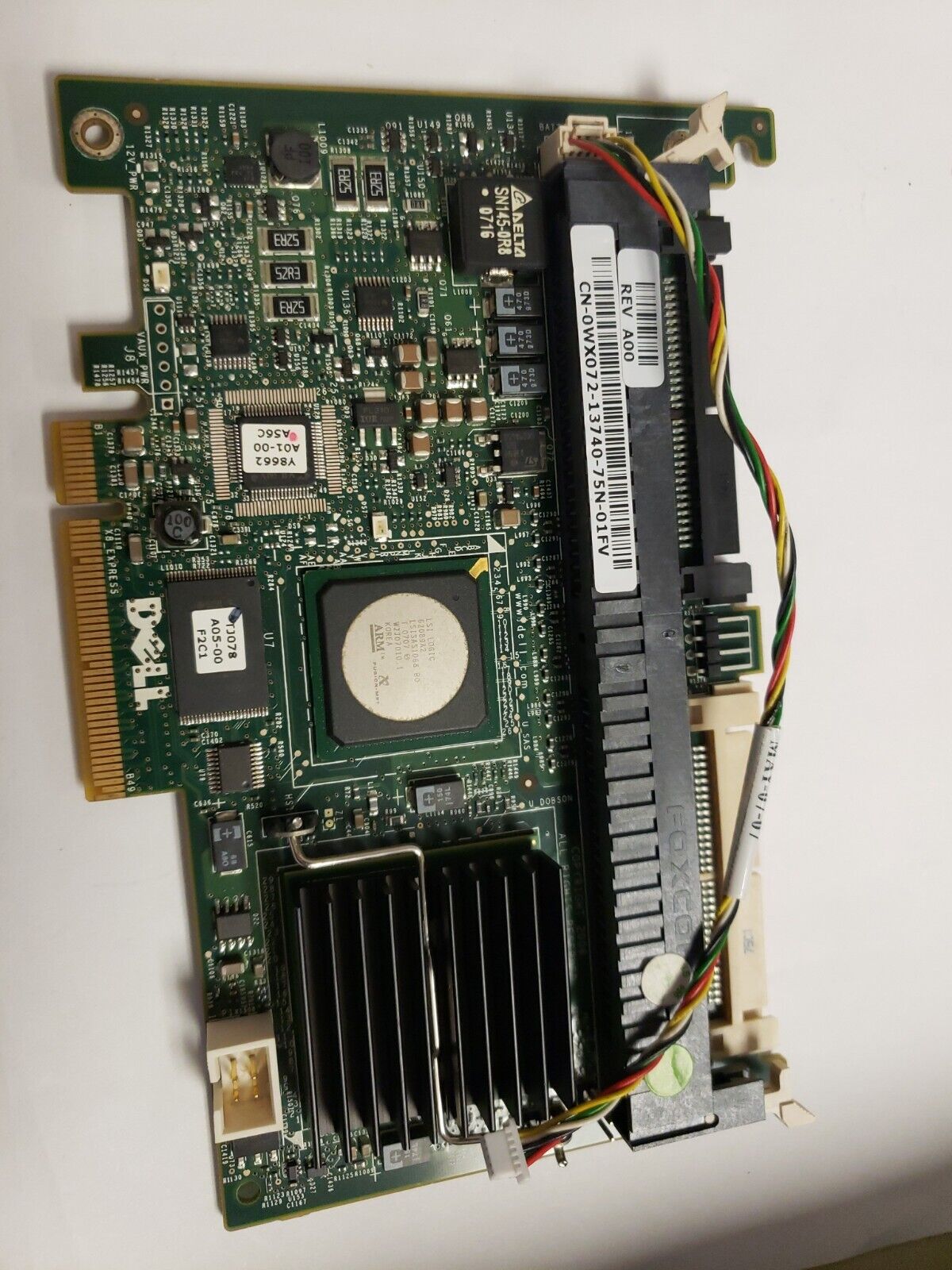 DELL WX072 0WX072 PERC 5I PCI-E RAID CONTROLLER FOR POWEREDGE 1950 2950