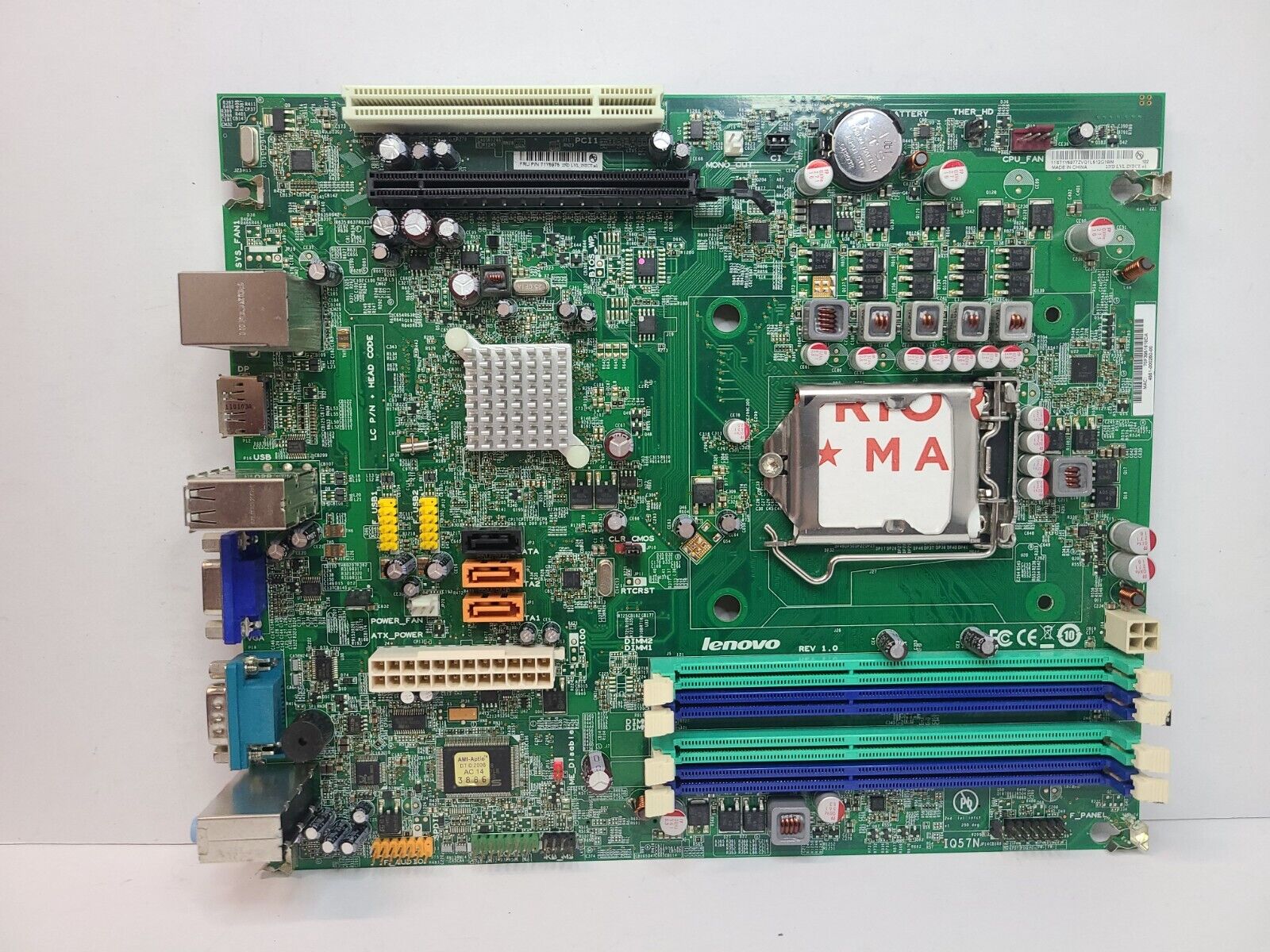 Lenovo ThinkCentre M90P SFF Desktop Motherboard LGA1156 DDR3 | 71Y5975 | Tested
