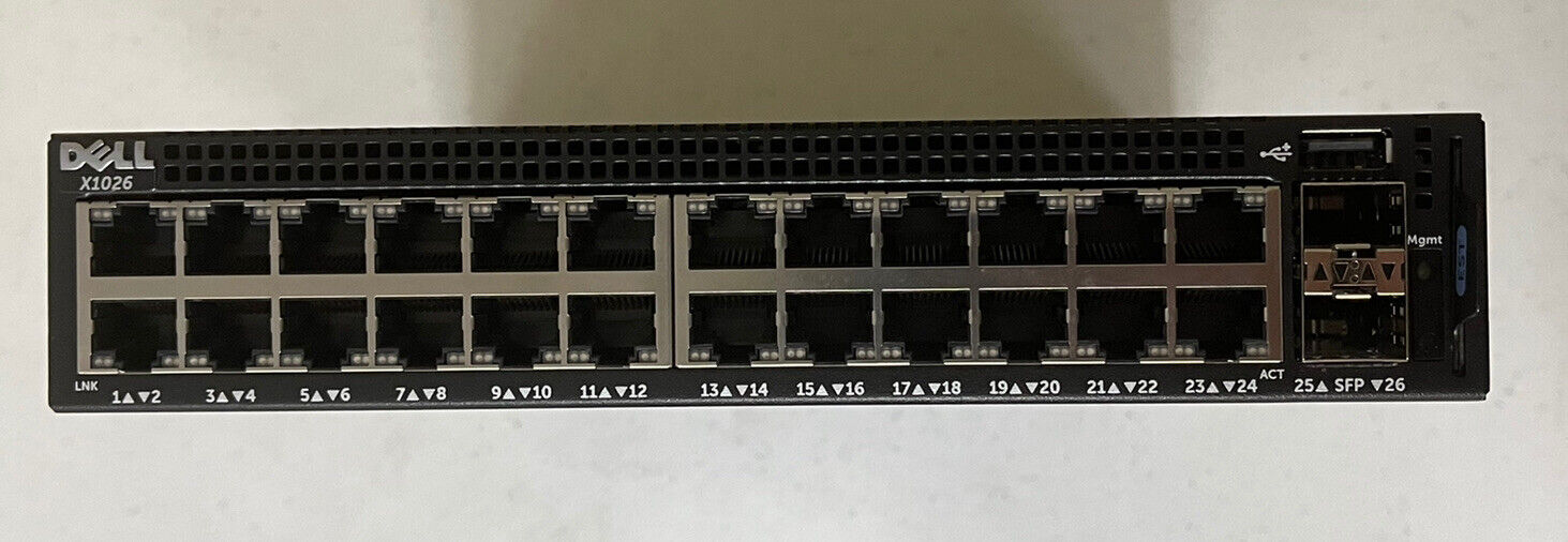 Dell MM39Y X1026 E10W 24-Port Gigabit 2x SFP Ethernet Switch