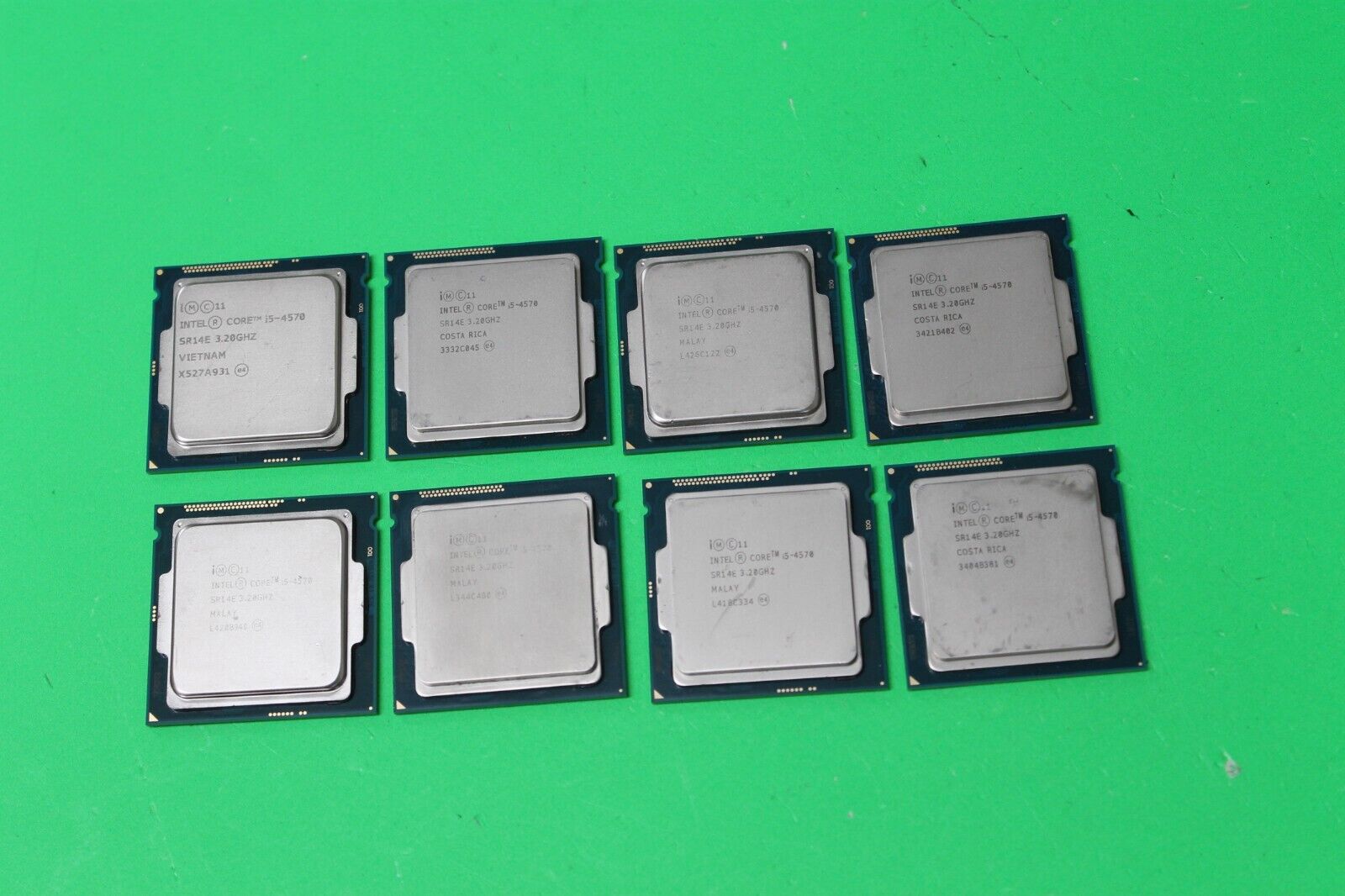 LOT OF 8 Intel Core i5-4570 Quad Core 3.20 GHz LGA1150 CPUs Processors SR14E