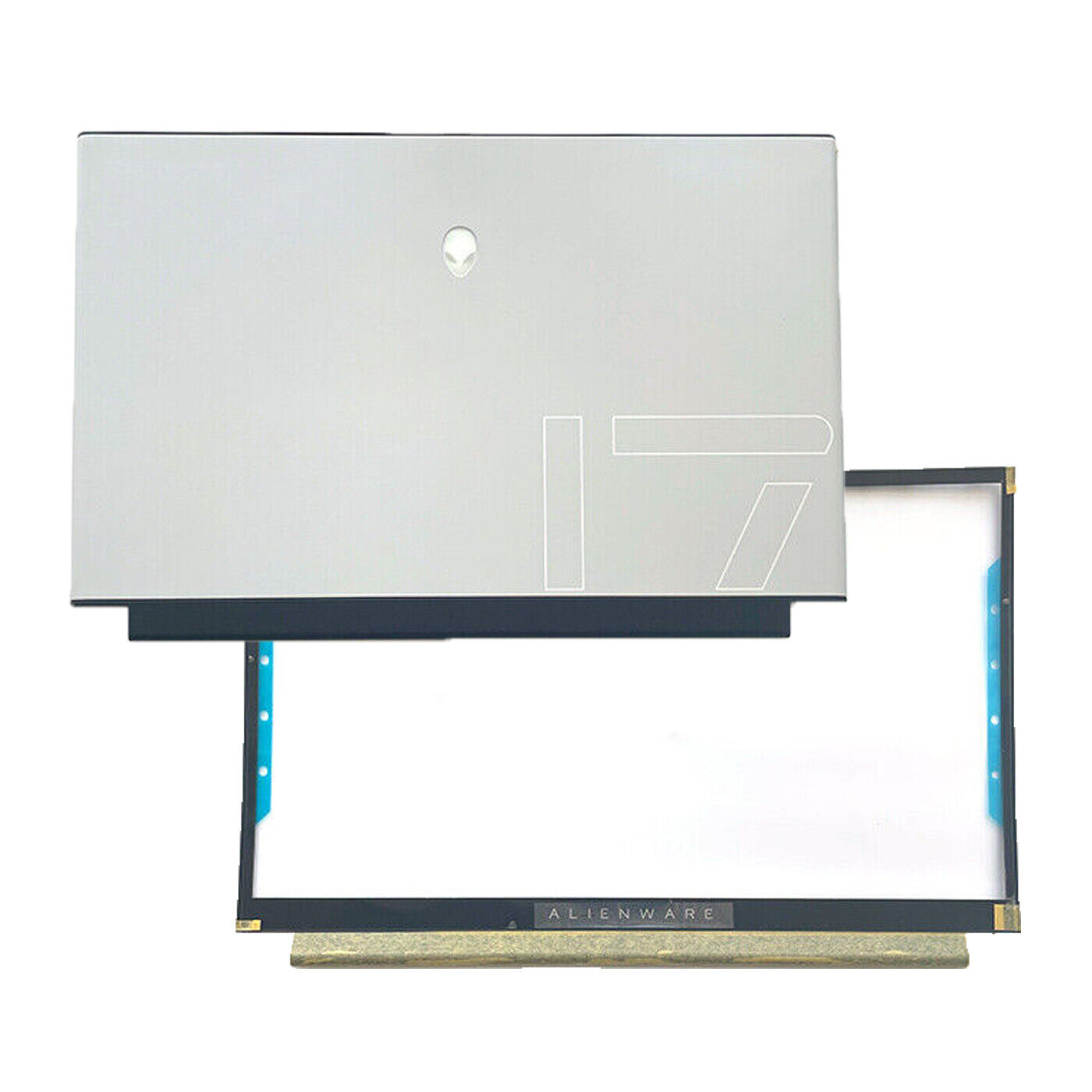 0R0CJC 0DY3C0 LCD Back Cover + Front Bezel For Dell Alienware M17 R3 17.3