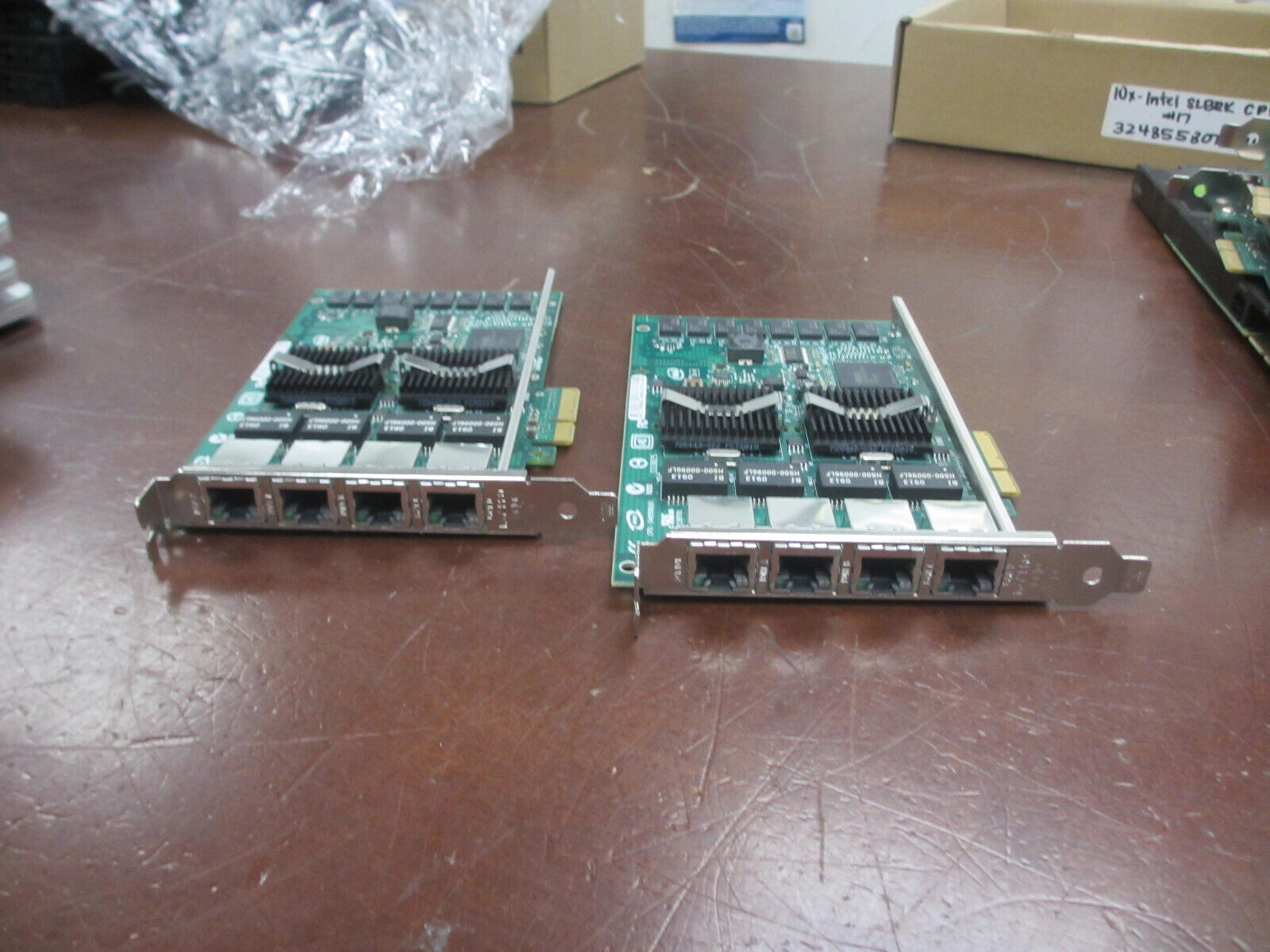 Lot of 2 Intel EXPI9404PTBLK Ethernet PRO/1000 PCI-E PT Quad Port Server Adapter