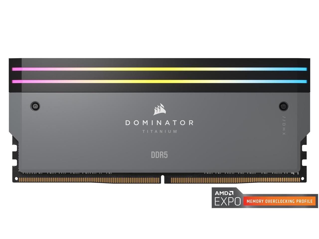 CORSAIR DOMINATOR TITANIUM AMD EXPO 64GB (2 x 32GB) DDR5 6000 (PC5 48000) Deskto