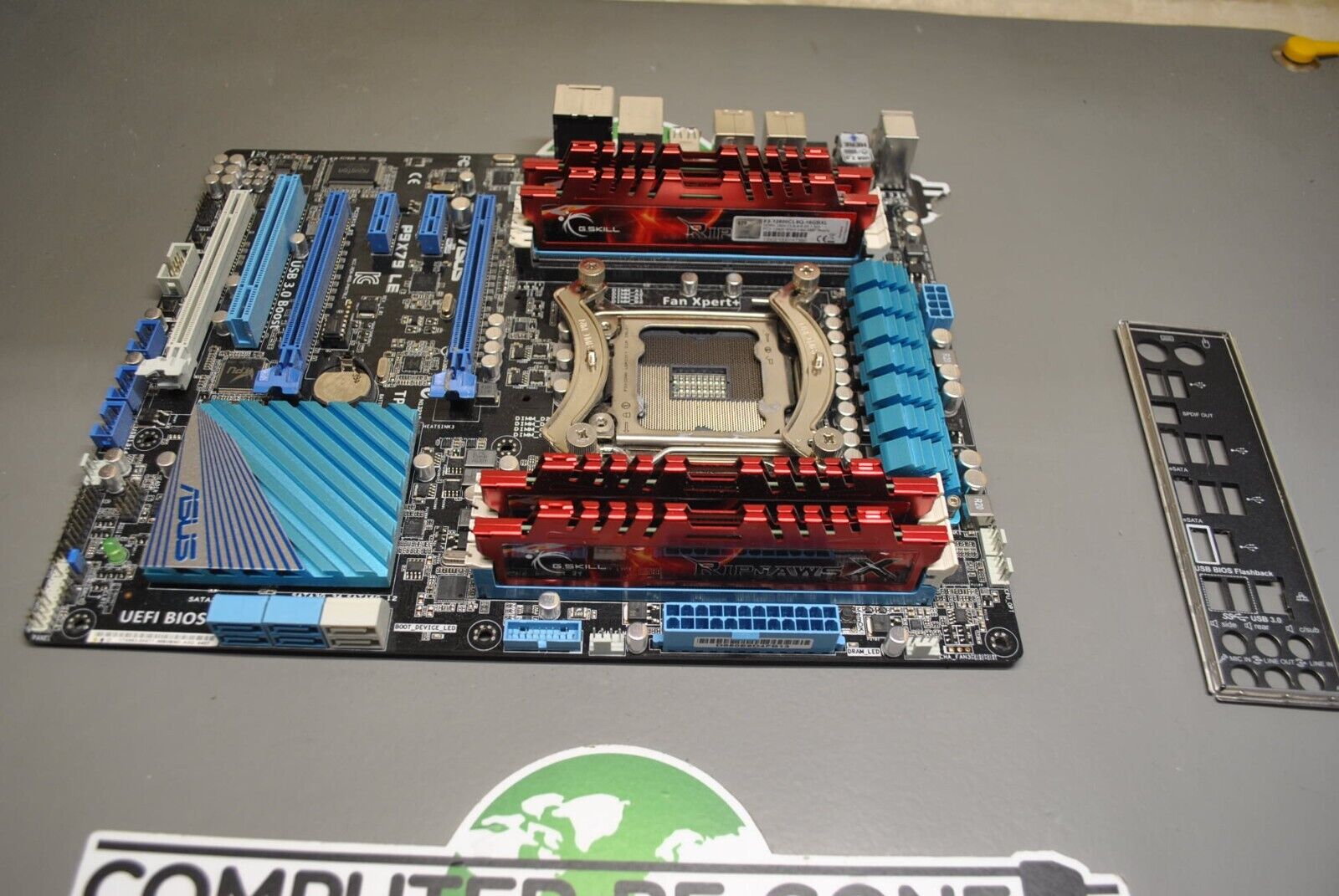 Asus P9X79 LE ATX Motherboard WITH 16GB RAM Ram I/O Plate 