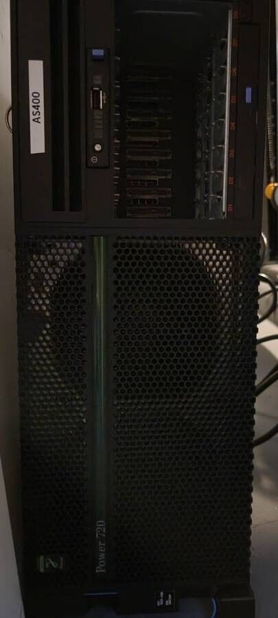 IBM Power 720 computer server tower for running IBMi AS400 applications
