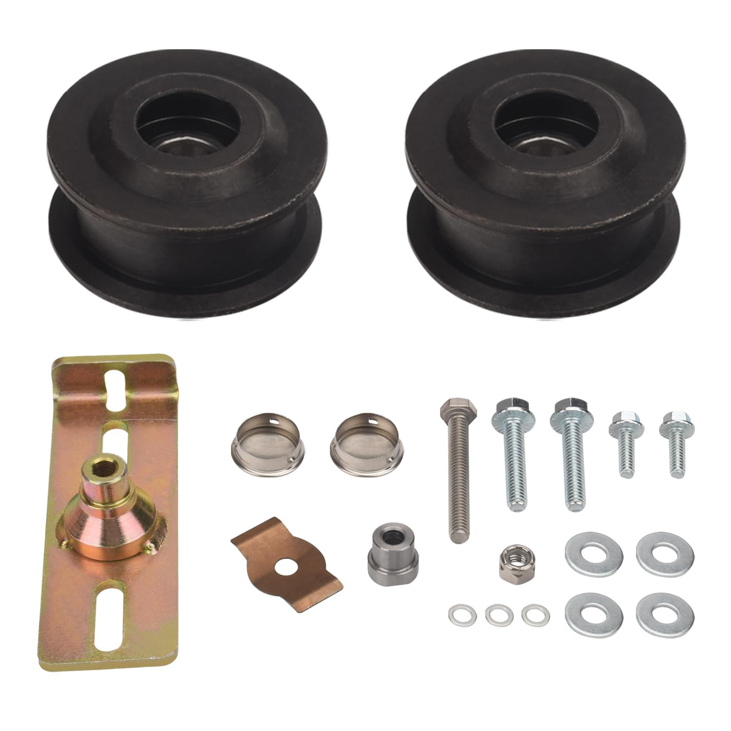 126-7890 Pulleys and Idler Leather Belt Kit Compatible with Toro Walk behind Mow