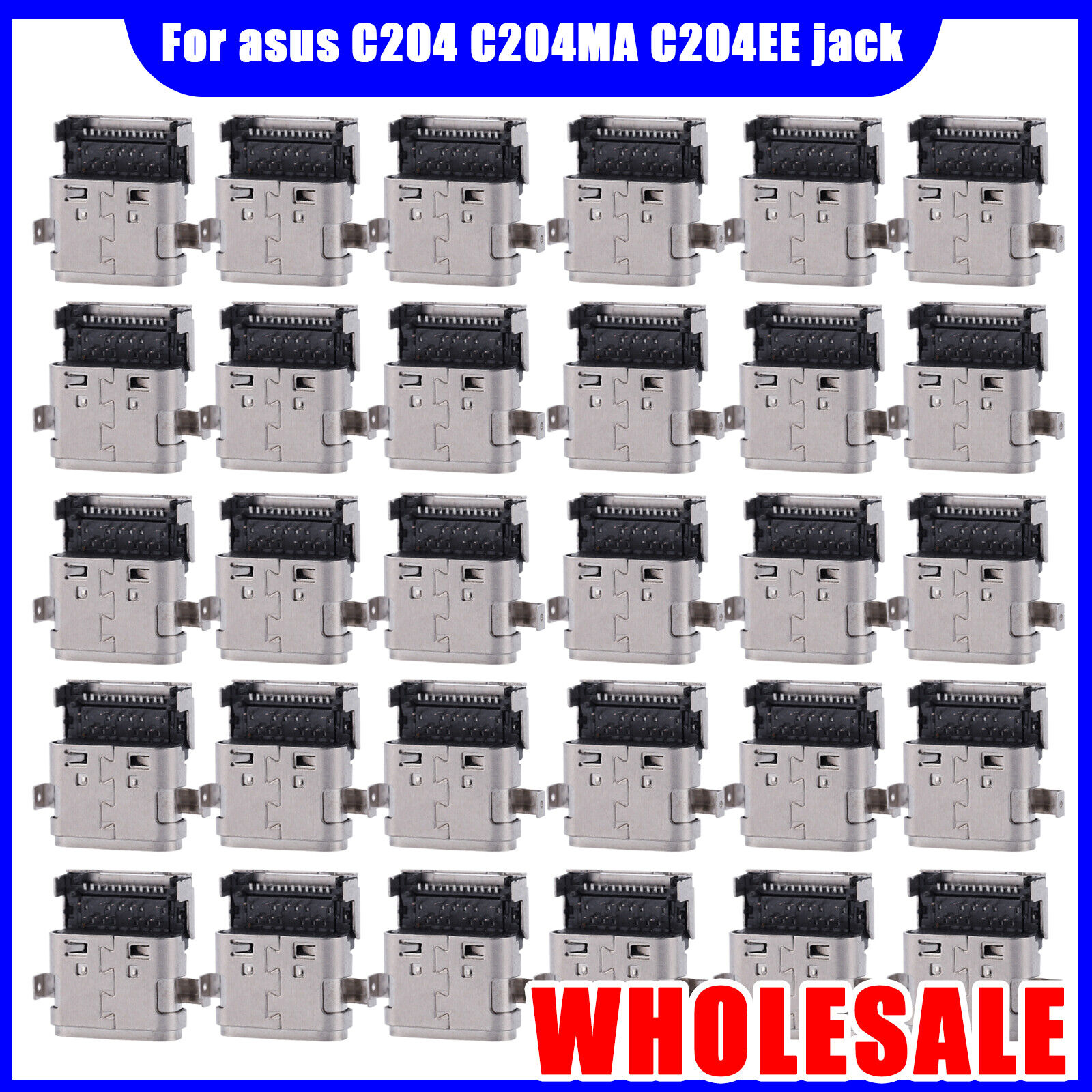 LOT Type-C USB Charging Port DC Power Jack For Asus C204 / C204MA / C204EE