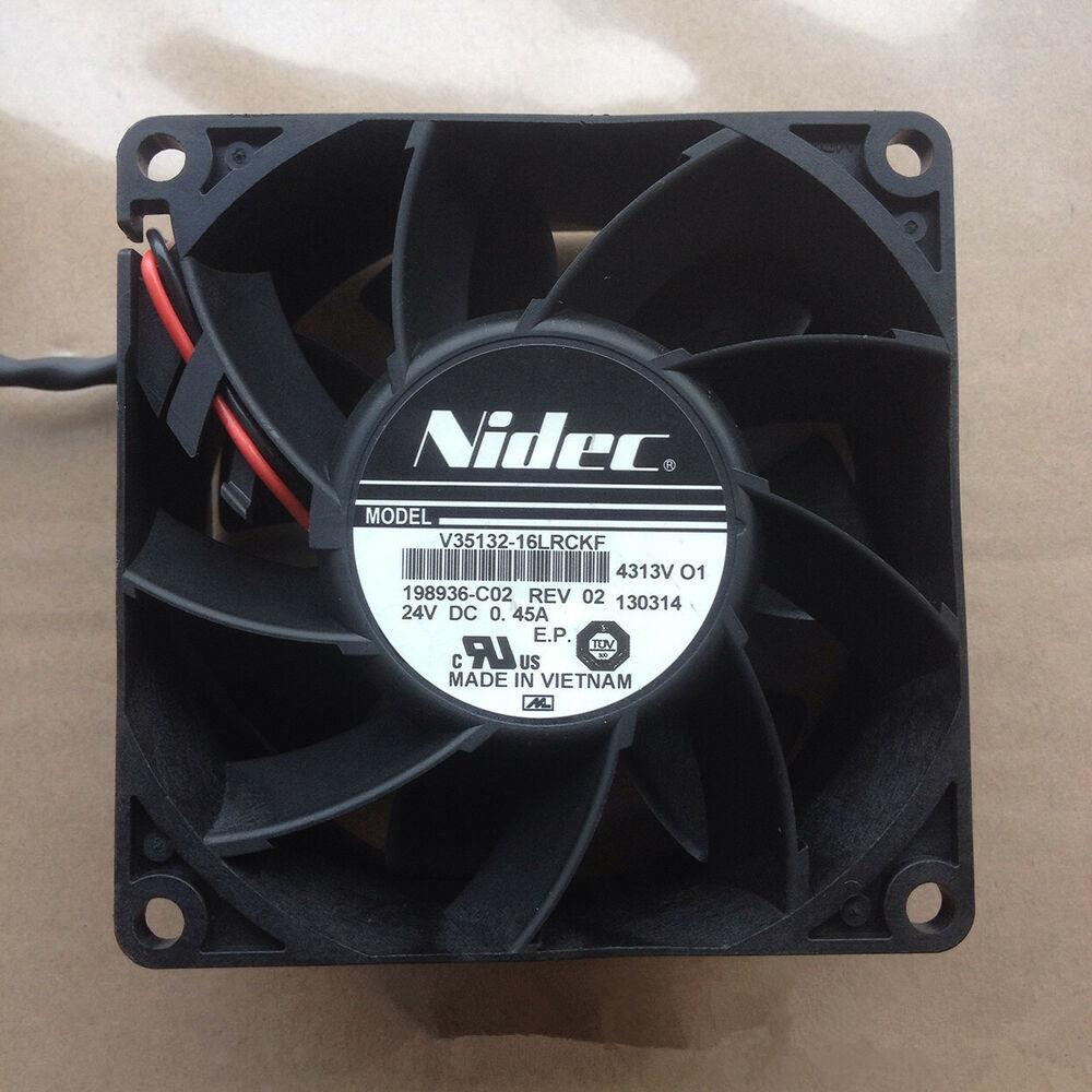 1x For NIDEC V35132-16LRCKF 24V 0.45A 8CM 8038 2-pin double ball AB inverter fan